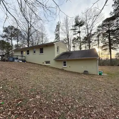 Split Level House On A Hill